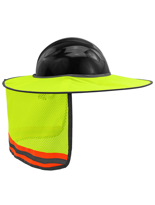 FrogWear® HV Enhanced Visibility Removable Hard Hat Sun Shade - GLO-HNS1