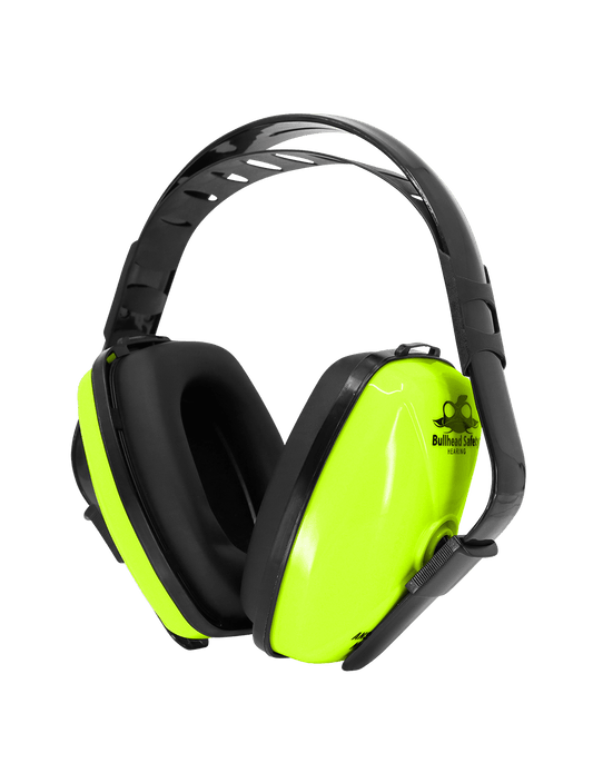 Bullhead Safety® Hearing Protection High-Visibility Economy Adjustable NRR 23 dB Earmuffs - HP-M1