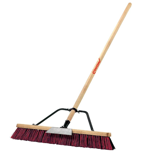 Corona Push Broom, 2 Bristles, 24-Inch Wide BM61002